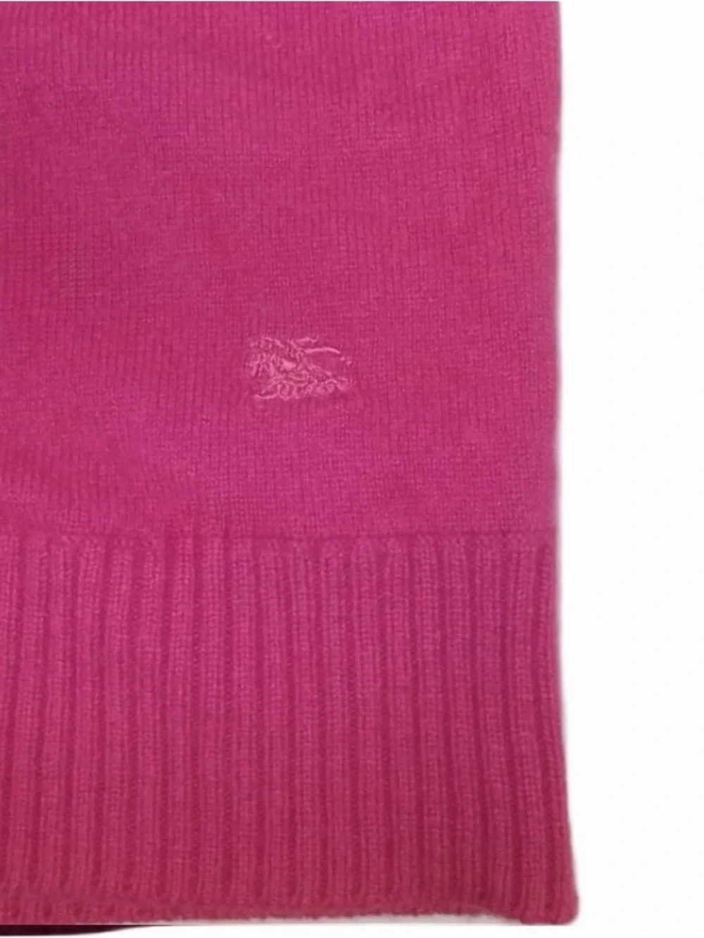 Pink Burberry Cashmere & Wool Sweater Cardigan - Picture 4 of 7